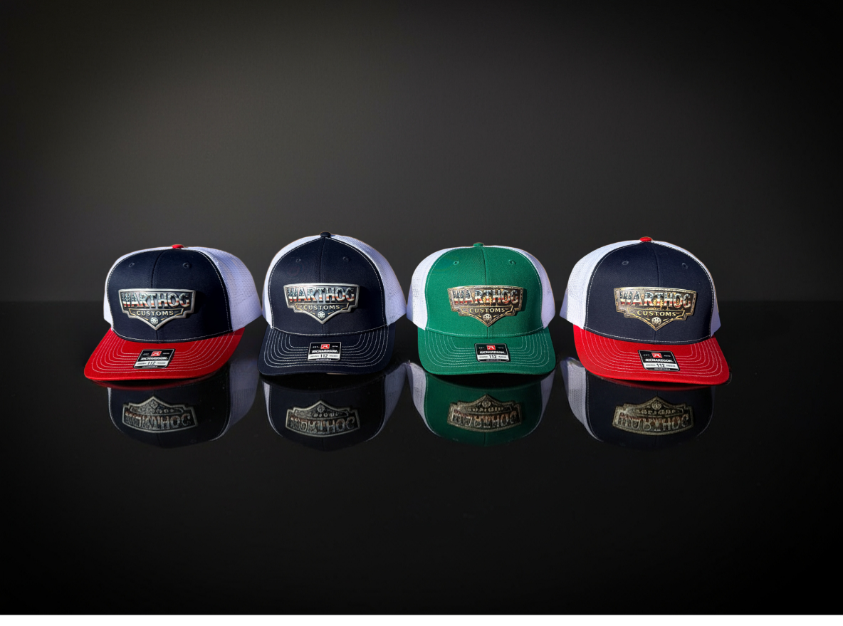 Warthog Customs Navy/Red Hat – Warm Gold Badge | Richardson 112
