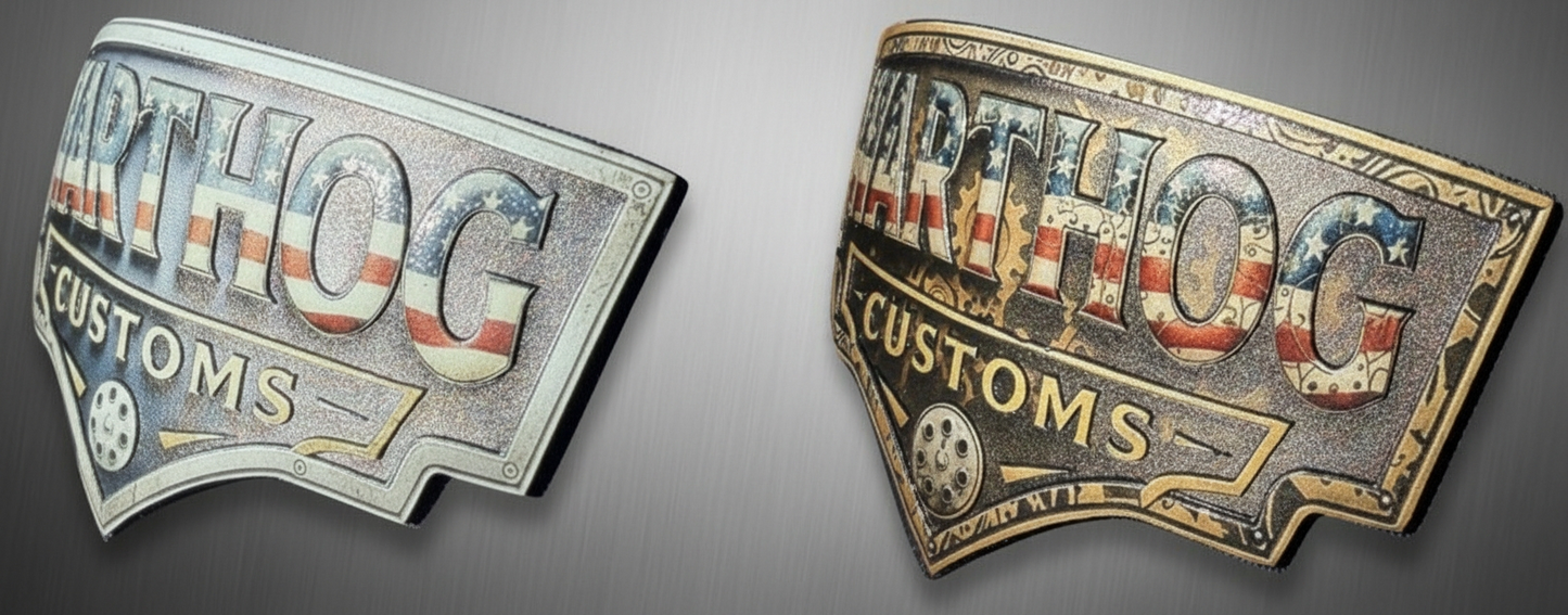 Warthog Customs Navy/Red Hat – Cool Silver Badge | Richardson 112